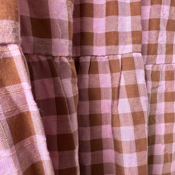 English Factory Women's Rickrack Trim Edge Check Mini Dress - Picture 3 of 7